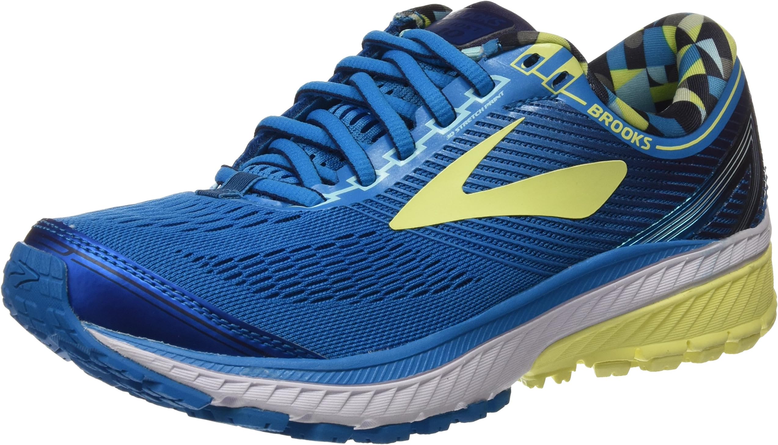 Brooks Ghost 10, Women’s Training Shoes, Blue (Hawaiian Surf/evening Blue/sunny Lime), 3 UK (35.5 EU)