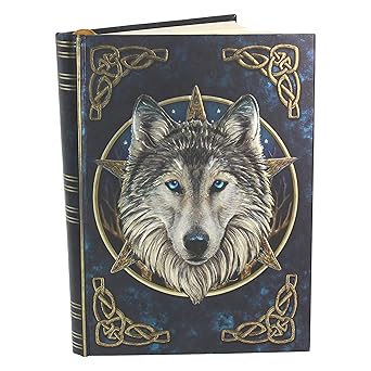 Nemesis Now Celtic Wolf Embossed Wild One Journal, Lisa Parker Exclusive Artwork, Notebook Journal Unique Gift and Writing Companion, 17cm