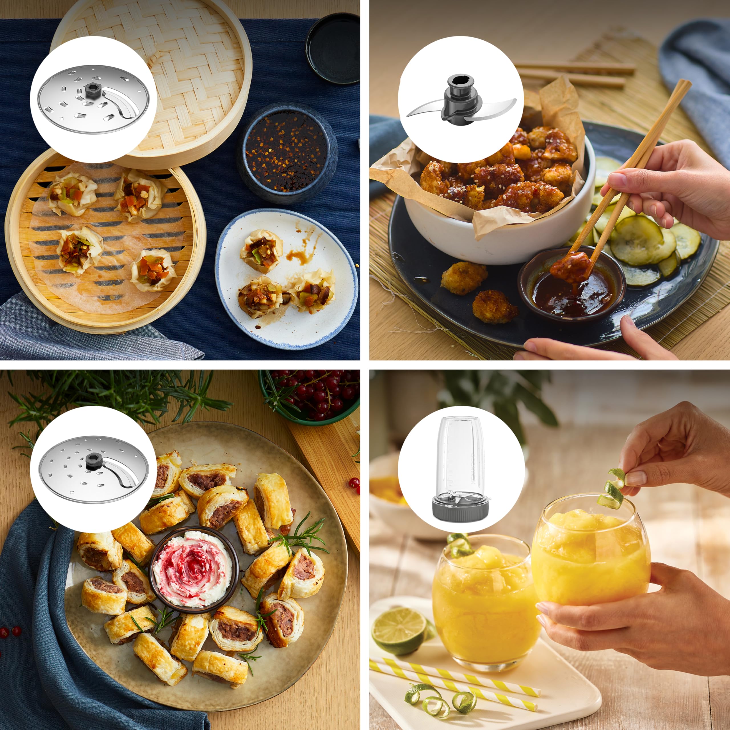 Kenwood MultiPro Compact wielofunkcyjny robot kuchenny z funkcją Express Serve, ostrzem ze stali nierdzewnej, tarczami do krojenia i tarką, osobisty blender 600 ml, funkcja pulsu, zielony eukaliptus