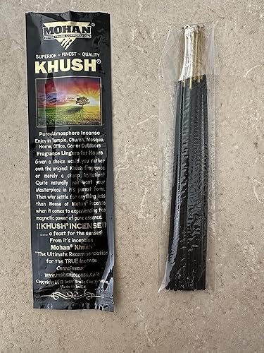 Miniatura 4 de Mohan Incienso paquete de 12  12 fragancias  120 varillas en total  Establecido en 1995  Fabricante original del aroma Khush de fama mundial