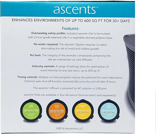 Miniatura 7 de Difusor sin agua y juego de gel de aceite esencial Energize No.17 Difusores de niebla de aromaterapia ambientador natural La máquina de aire