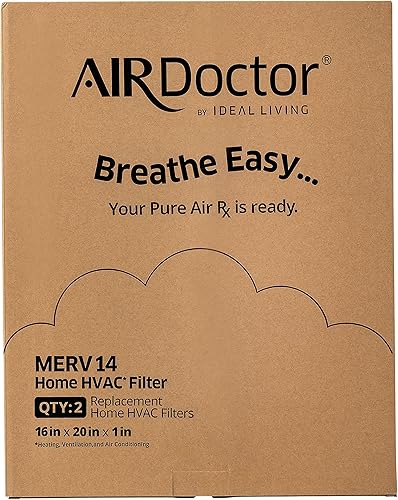 Miniatura 3 de AirDoctor Filtro plisado MERV 14 HVAC disponible en 6 tamaños. Elimina el 96% de los contaminantes de 1 a 3 micras de tamaño. Elimina las impurezas
