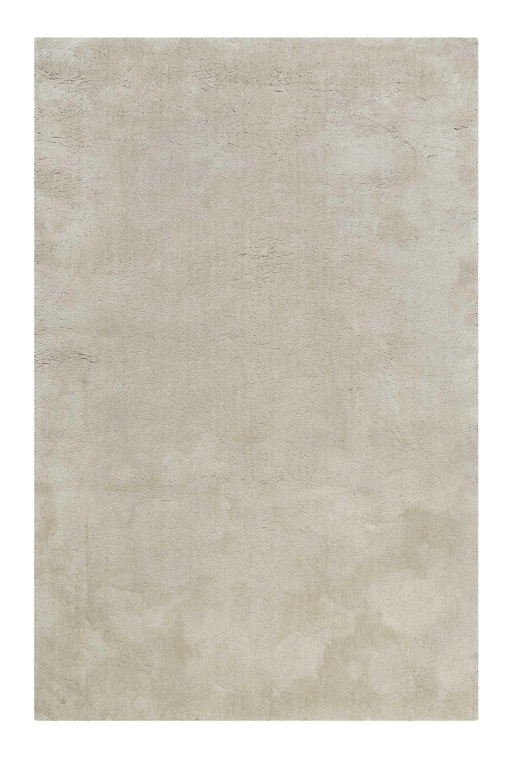 Wecon Home Emilia Hochflorteppich, 80 x 150 cm, Creme beige | moderner kuscheliger Hochflorteppich und -läufer für Wohnzimmer, Schlafzimmer, Flur und Kinderzimmer