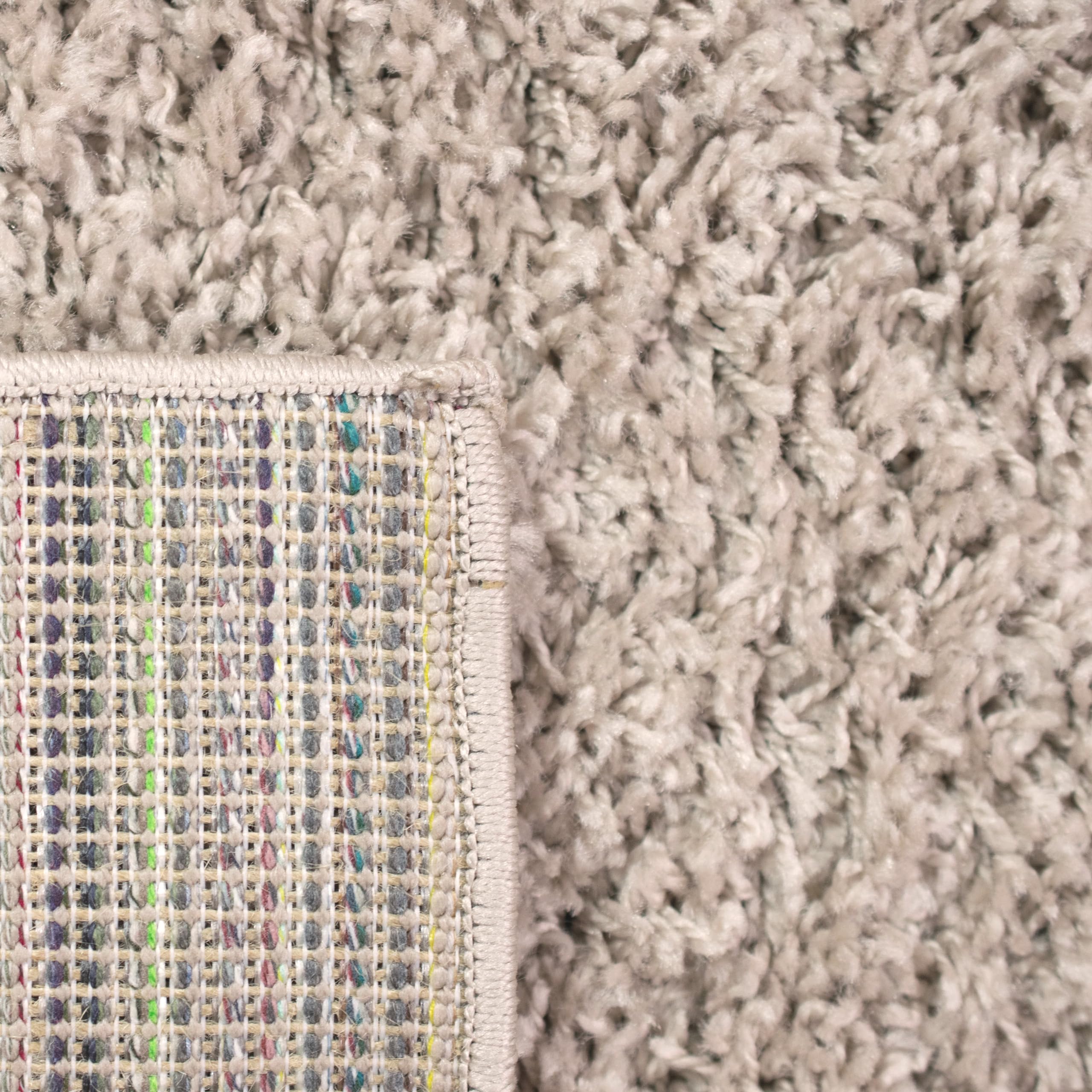 Teppich-Traum Tappeto Shaggy soffice | facile da pulire e resistente | in beige Größe 60x110 cm