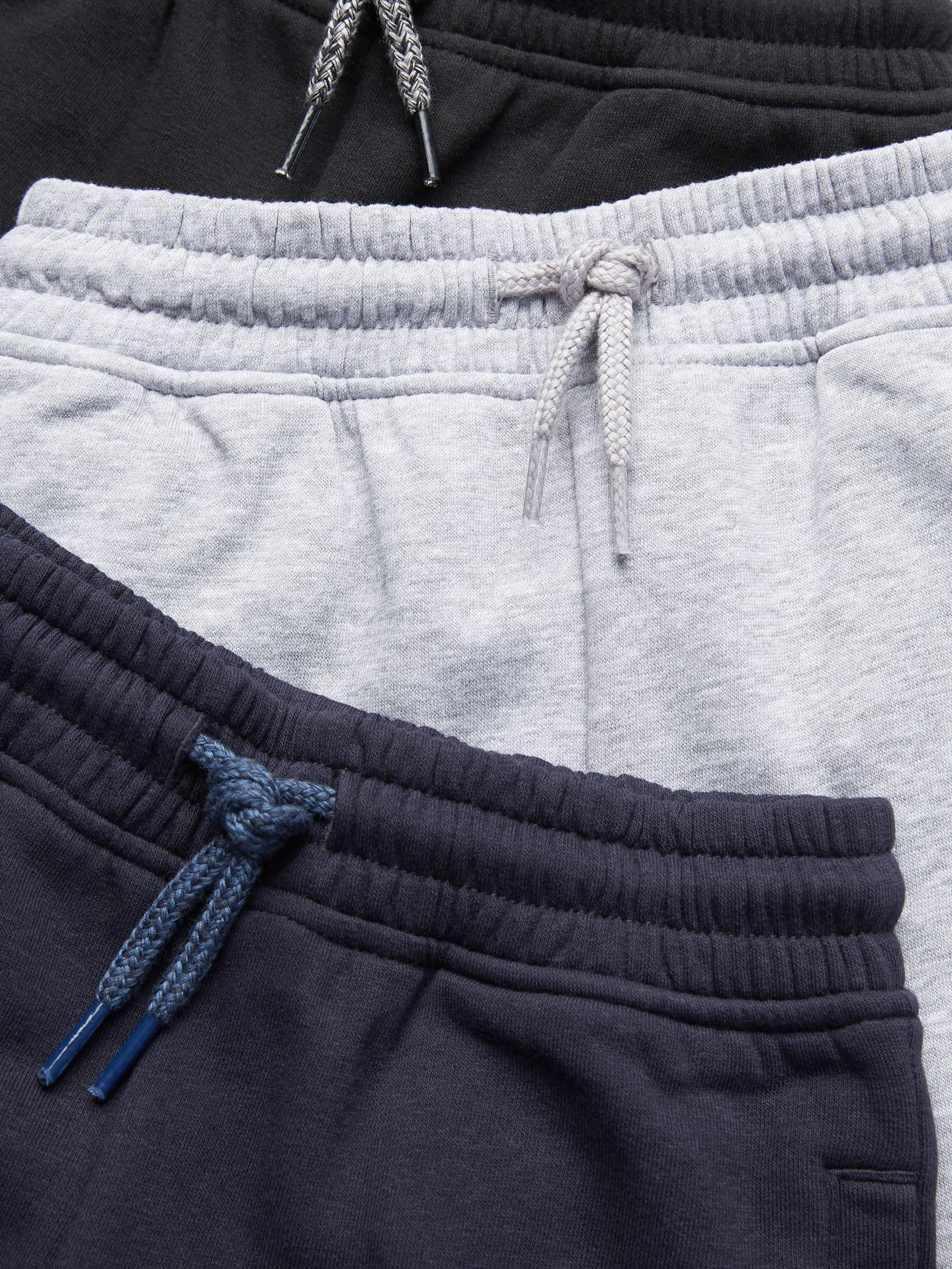 NEXT Niños Pantalones de chándal Corte Slim Pack de 3