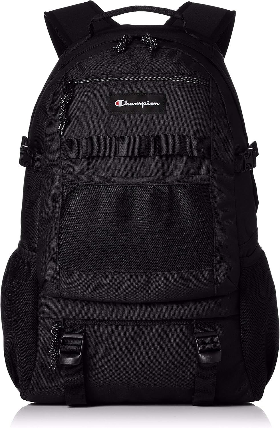 Amazon Co Jp チャンピオン リュックサック Model No 62501 22l B4サイズ収納可 ユニセックス Pc収納ポケット ブラック ブラック シューズ バッグ