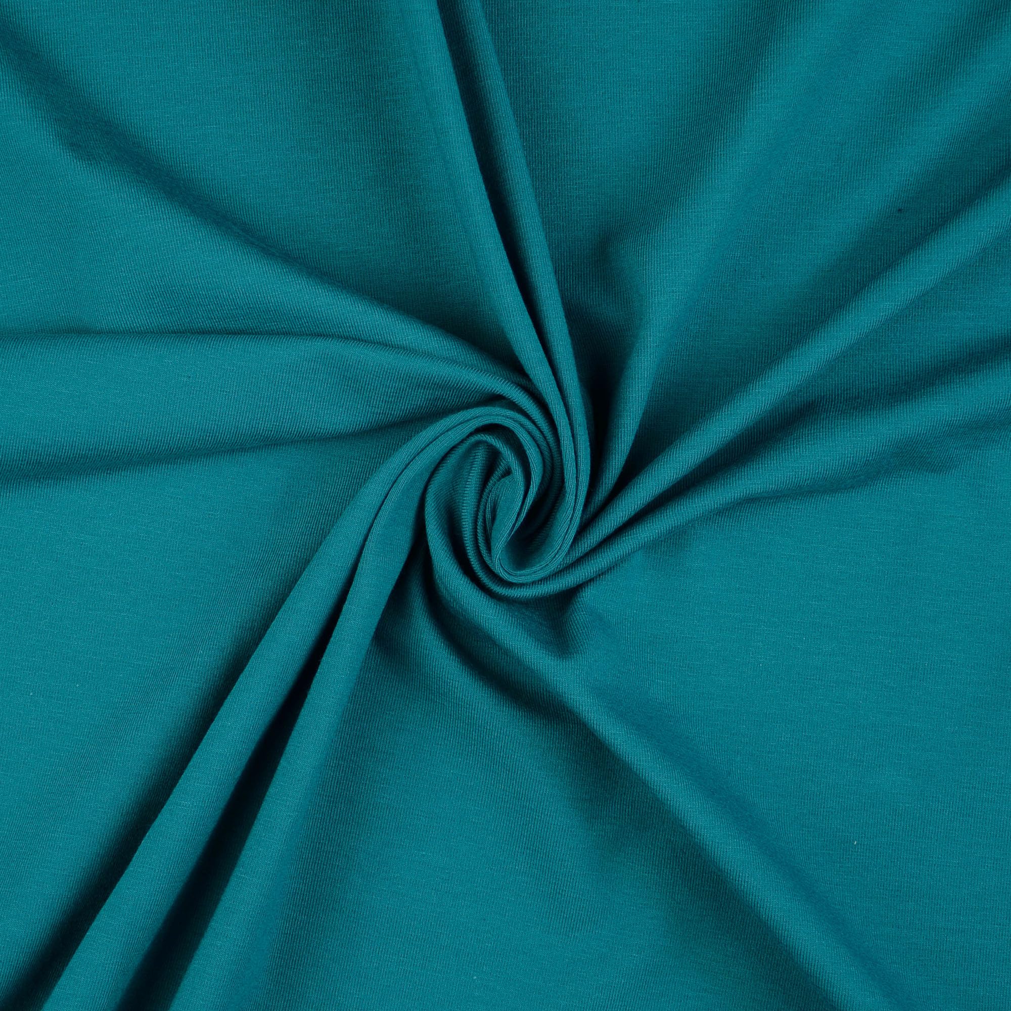 TheFabricTrade Teal Premium Plain Cotton Jersey Knit Fabric Elastic Lycra Stretch Textile Clothing Dressmaking T-Shirt Elastane Material - 1000cm x 150cm (10 Metre) โ image 1