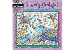 WSBL Simply Grateful 2025 Wall Calendar