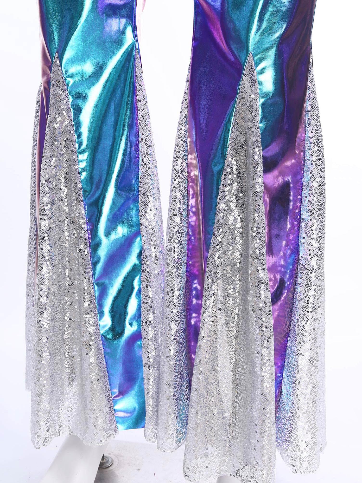 Aislor Pantalones Acampanados De Fiesta Disco Para Hombre Pantalón Retro De Los Años 70 Leggins De Danza Hip Hop