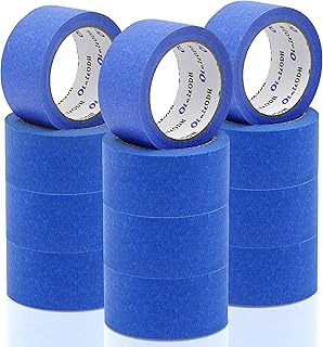 12 Rolls Blue Painters Tape Bulk 2 inch x 660 Yards, Painters Masking Ta...