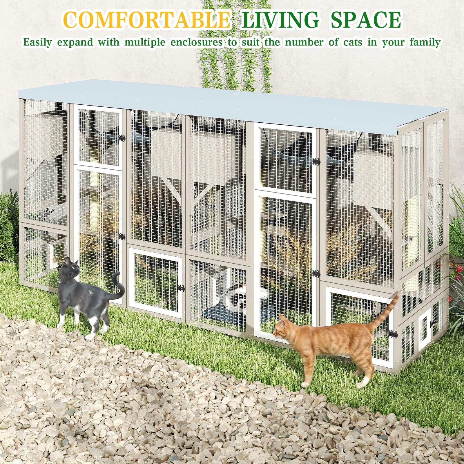 ketive Large Catio Outdoor Cat Enclosure, 61