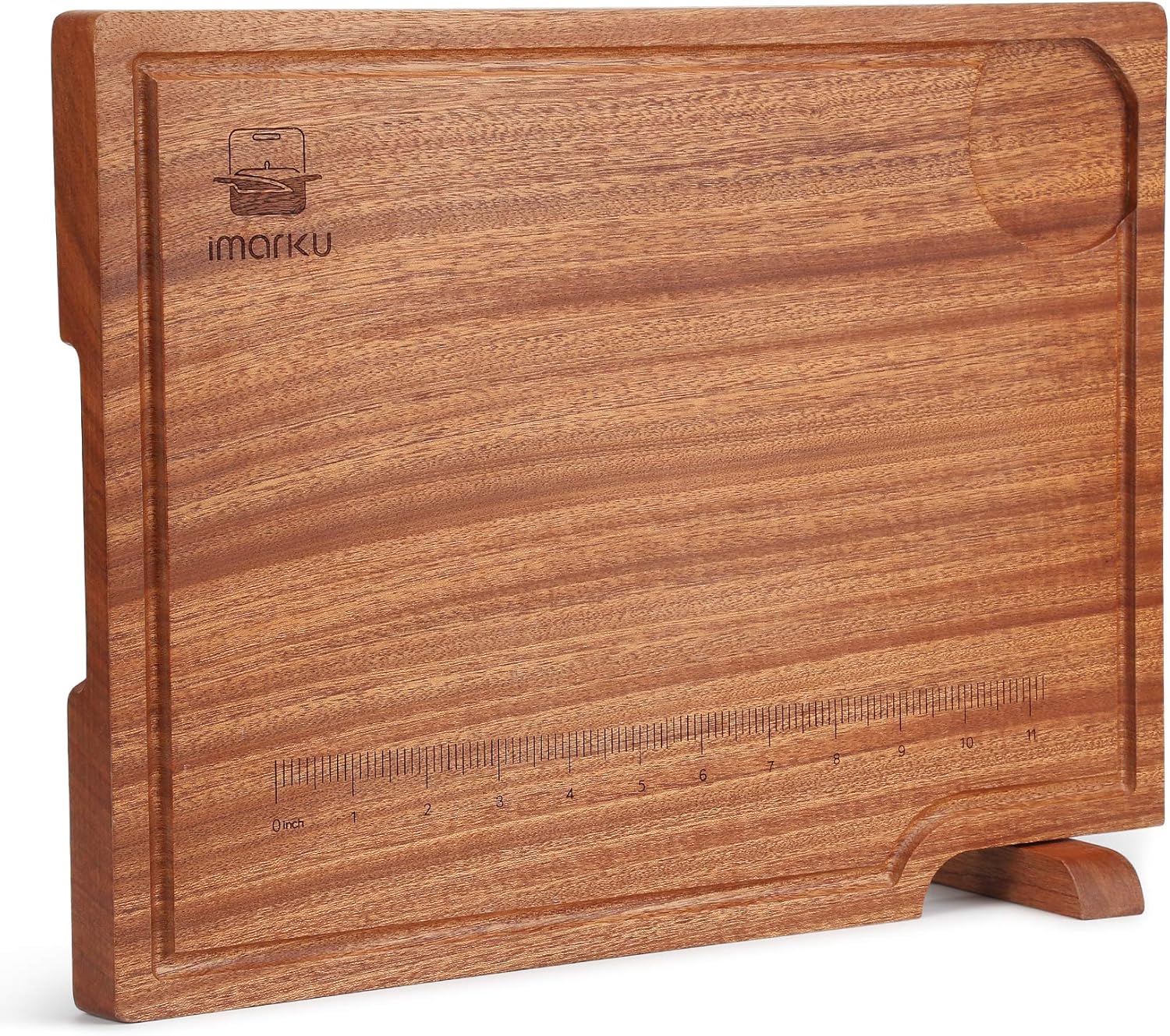 80% Off Discount Wood Cutting Board, imarku Wooden Cutting Boards for Kitchen, Kitchen Chopping Board for Meat (Serving Tray) Cheese and Vegetables, Butcher Block with Handles
