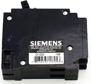 SIEMENS Q1520 Residential Circuit Breaker Plug in 15/20AMP 120V, Black