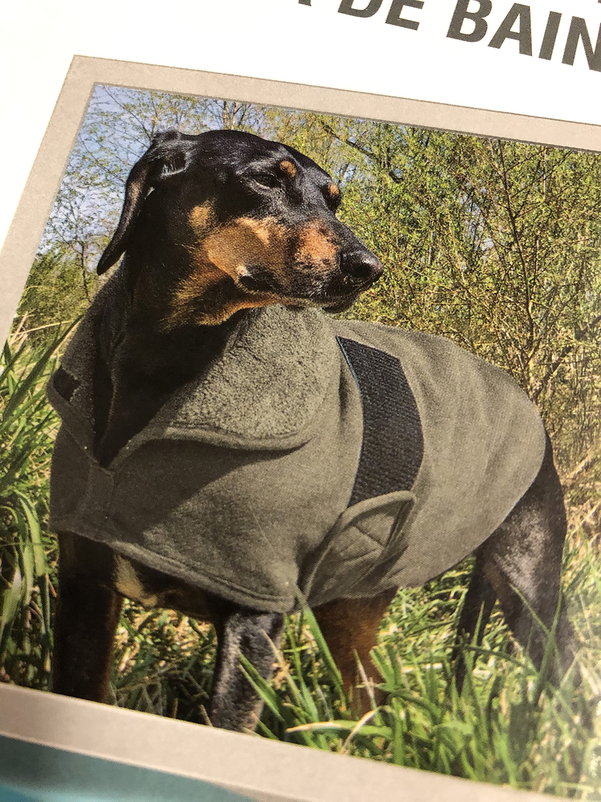 Petlando Hundebademantel anthrazit S (Halsumfang 40cm,Brustumfang 48-58cm)