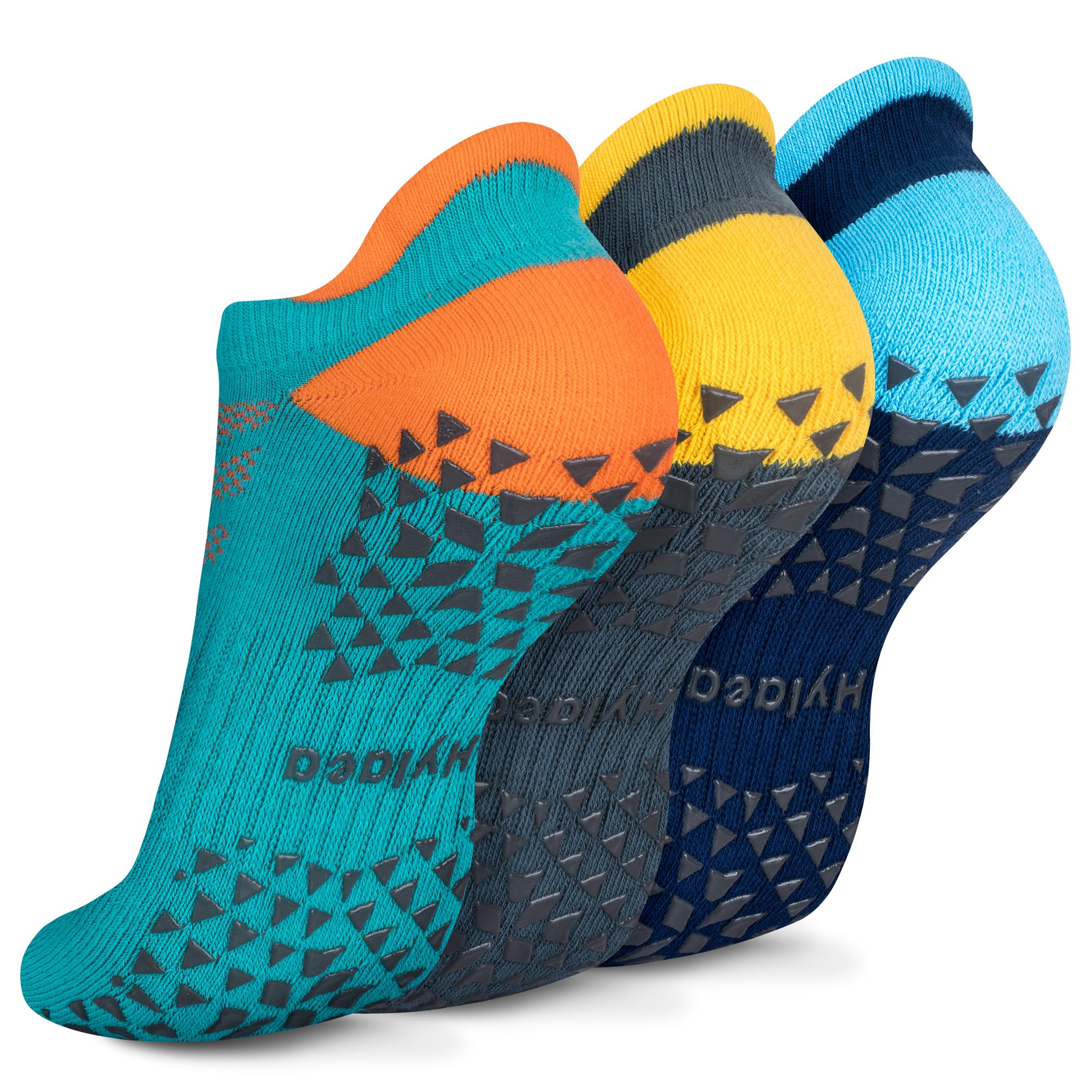 Unisex Non Slip Socks with Grip for Yoga, Hospital, Pilates, Barre | Ankle, Cushioned