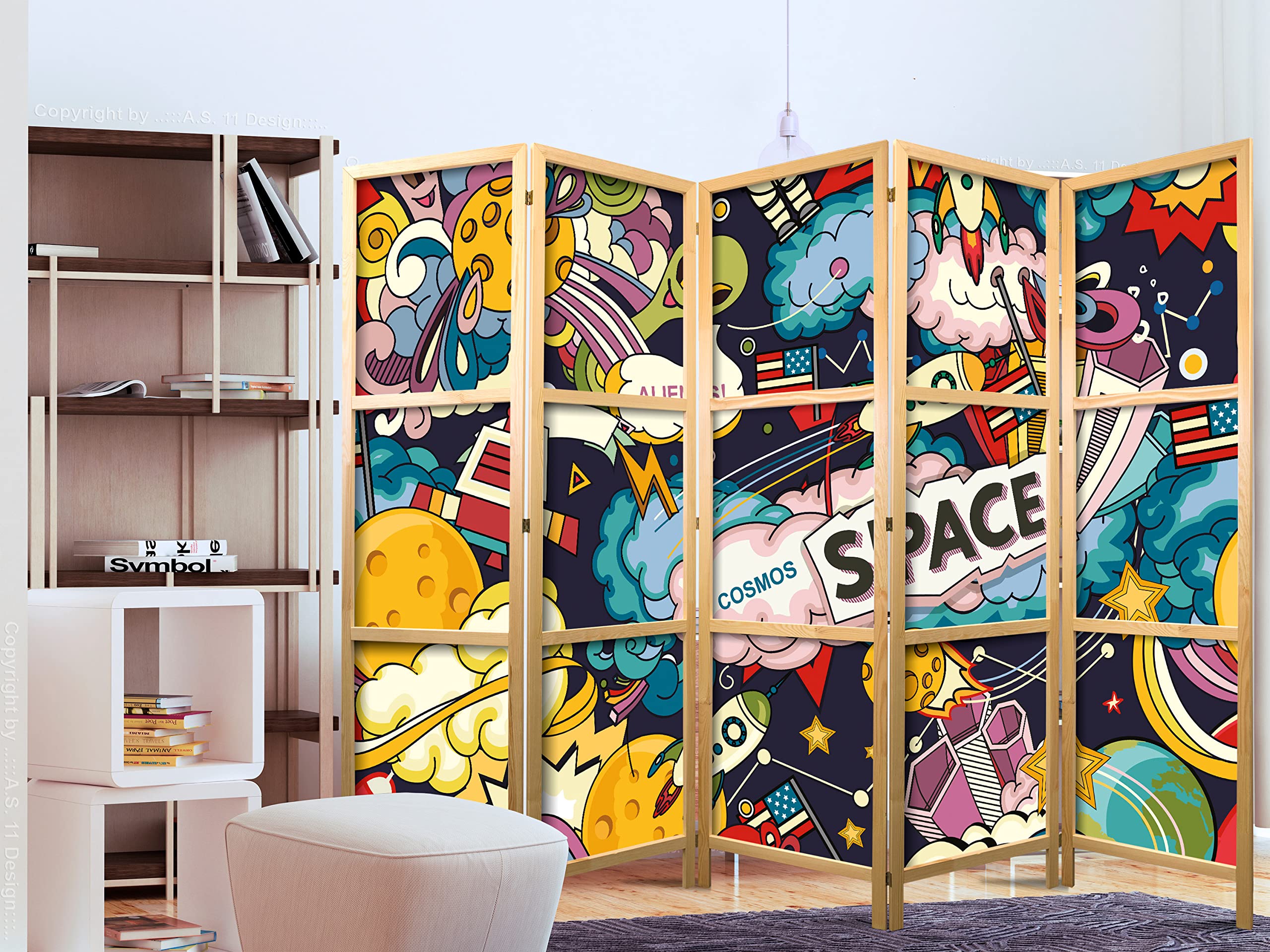 Amazon.com - artgeist Japanese Room Divider XXL Graffiti Street