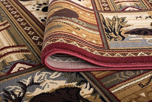 Miniatura 2 de Universal Rugs Black Bear - Alfombra de área, 3'11'' x 5'3'', marrón