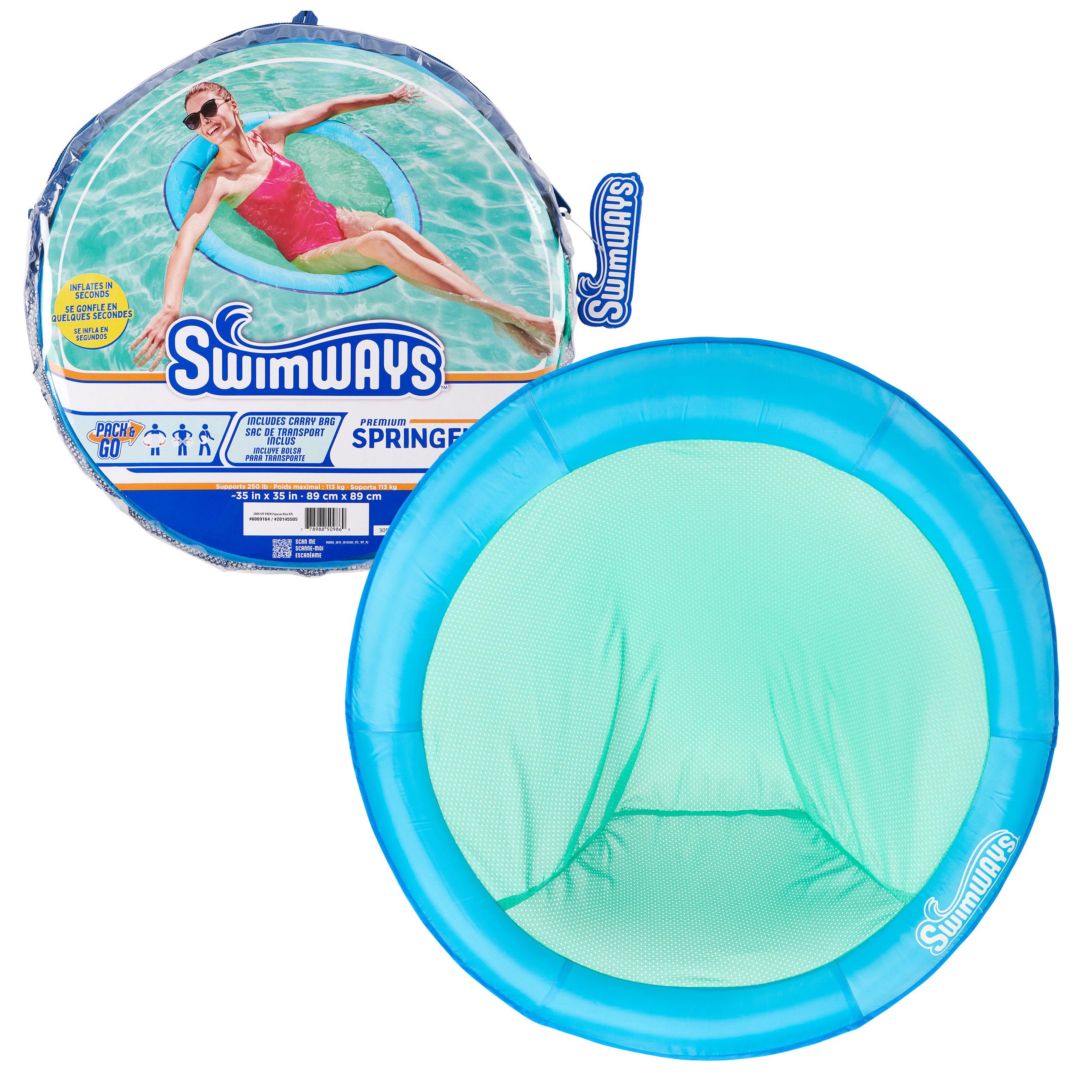 SwimWays Spring Float Papasan Chaise Longue Gonflable avec Valve Hyper-Plate
