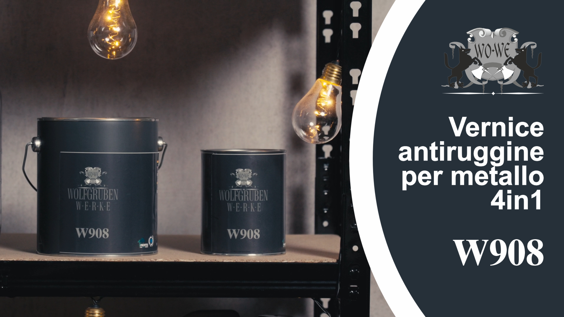Vernice Metallo 3 In 1 Antiruggine WO-WE W908 Blu Luce, 5 Litri - A Base Solvente, Per Esterni