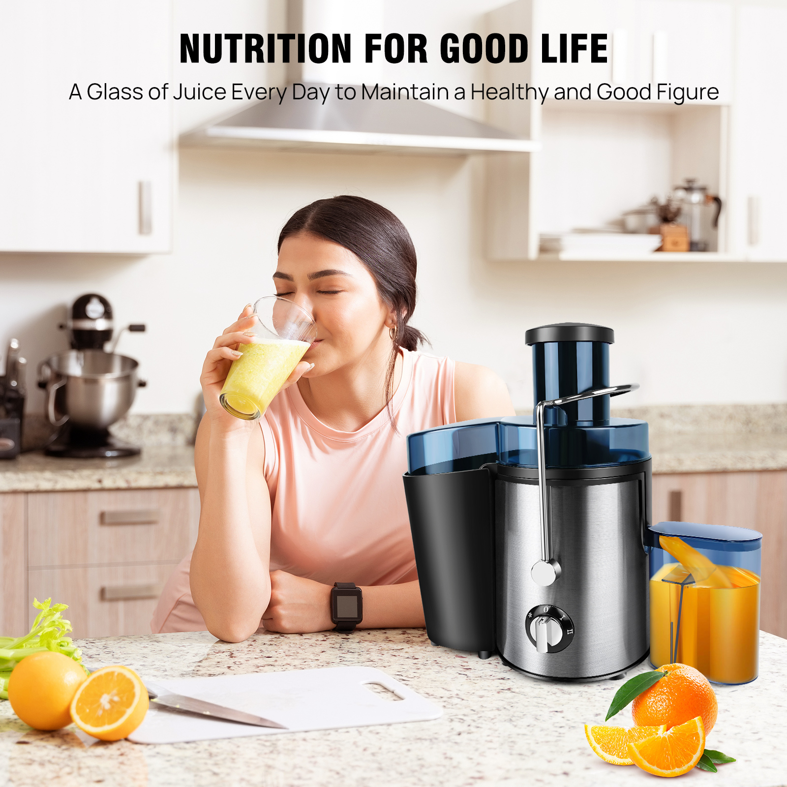 Juicer, Reemix Centrifugale Juicer Machines Hele Fruit En Groenten 3 Brede Mond Juicer Extractor Met 2 Snelheden Borstel Inbegrepen Gemakkelijk Schoon Te Maken Zwart 500w