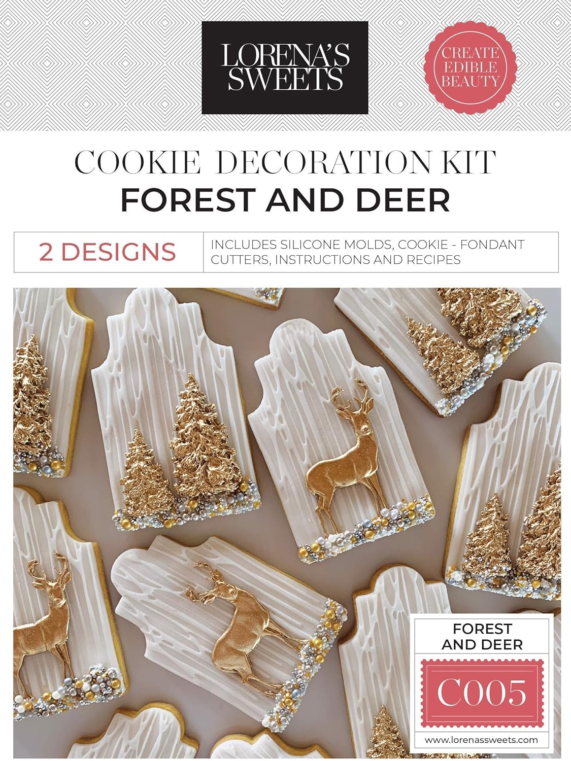 Lorena's Sweets Cookie Decoration Kit Forest and Deer