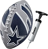 Vista 22 de Franklin Sports NFL Team Footballs - Rubber Youth Mini Balls for All Teams - Kids 8.5" Football + Air Pump Sets - Official NFL Licensed