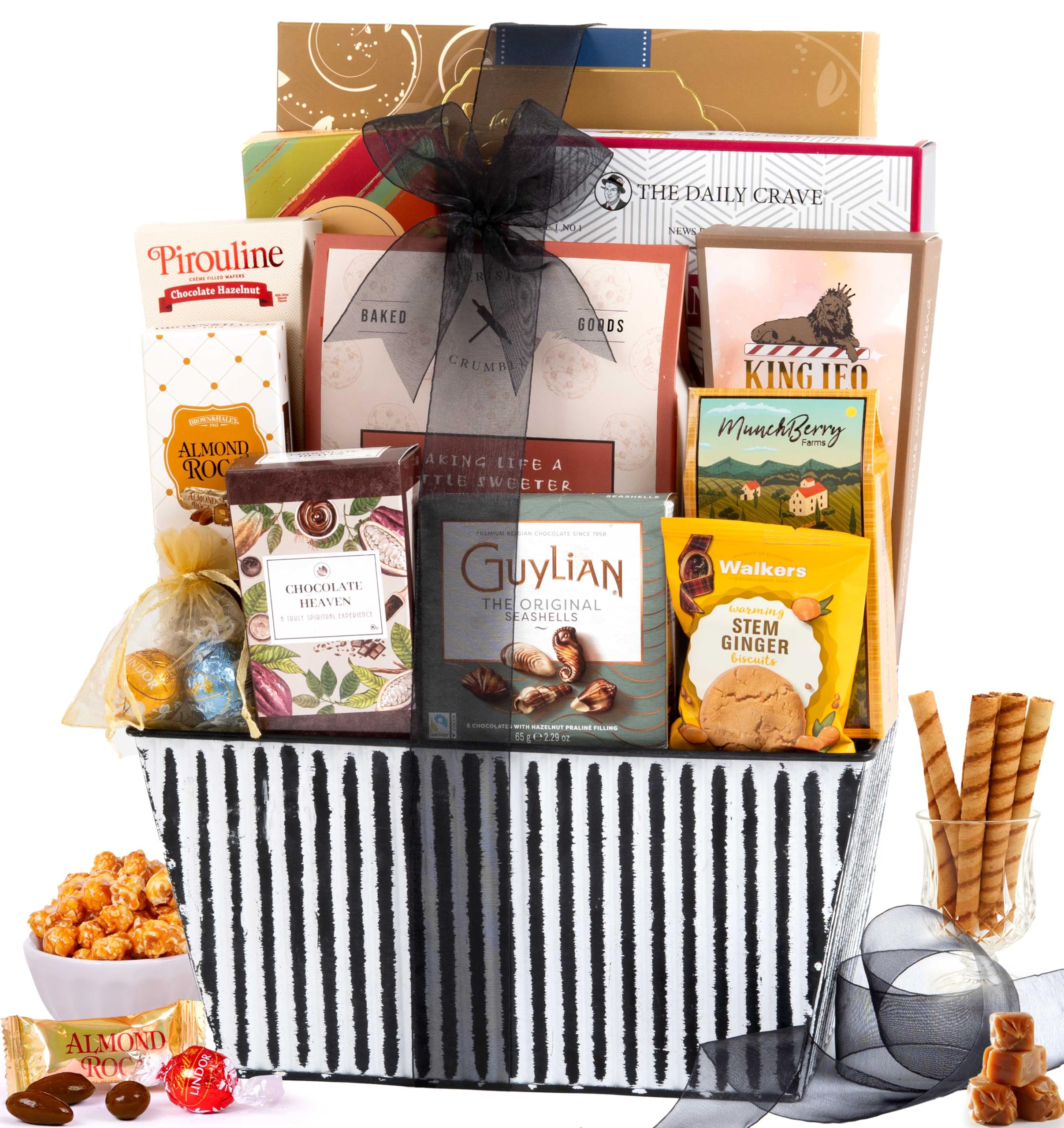 Broadway Basketeers Gift Basket Snack Gifts for Women, Men, Families, College Teacher – Delivery for Birthday, Appreciation, Thank You, Corporate, Get Well Soon Care Package