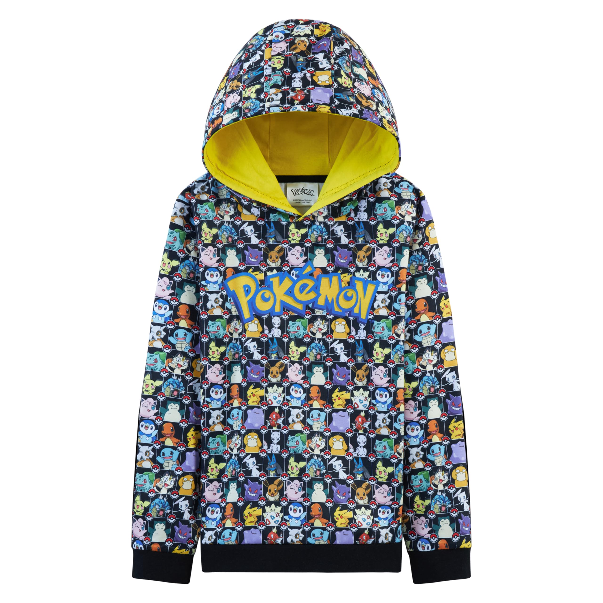 PokémonPokemon Kids Hoodie for Teenagers and Boys Hoodies Warm Soft Pullover Sweatshirt Pikachu 4-15 Years Official Merchandise Pokemon Gifts for BoysOEKO-TEX STANDARD 100