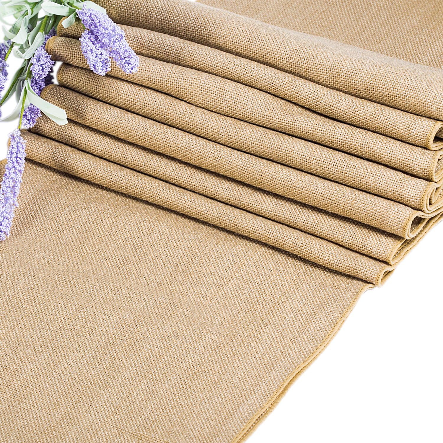 JJ PRIME 9Mx29cm Jute Fabric Hessian Table Runner Burlap Fabric