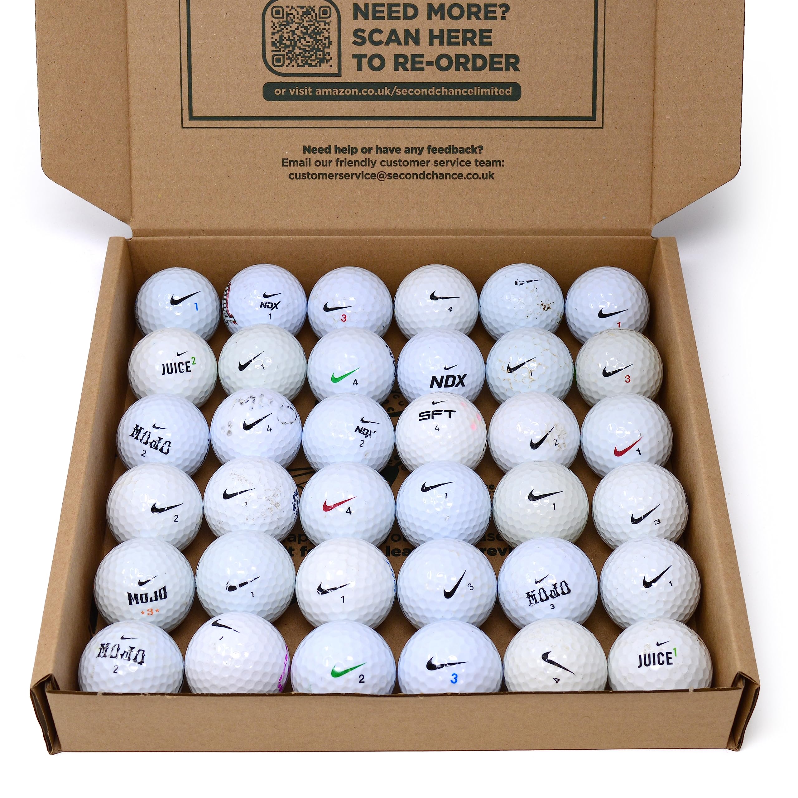 Second Chance Nike Assorted Model Lake Golf Balls (Grade B)