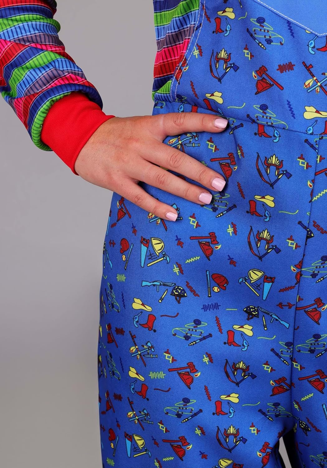 Party City Chucky Costume for Women - Child’s Play Scary Halloween Costume with Jumpsuit & Mask - Costumes for Halloween, Birthday Parties & Themed Events - Image 4