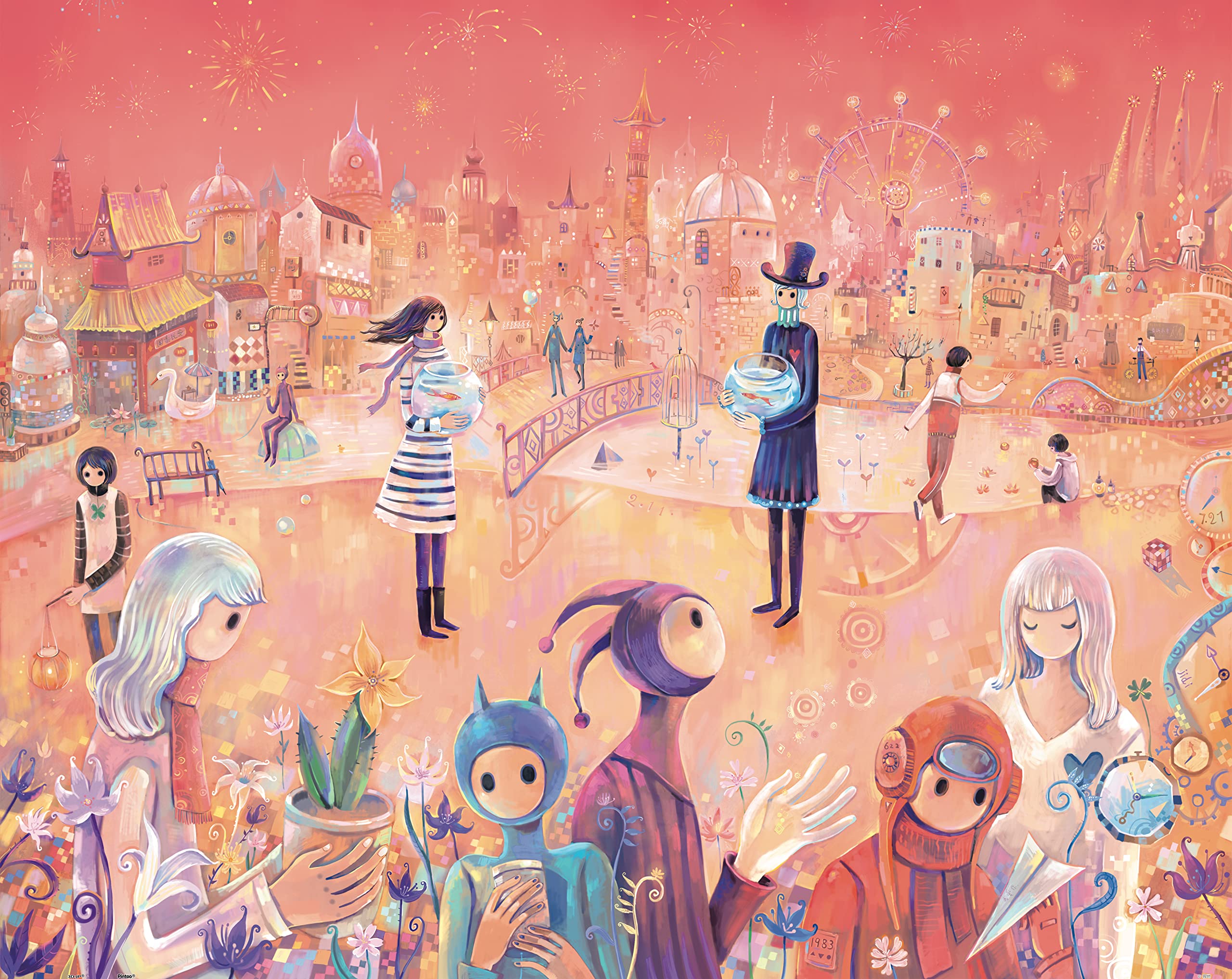 Pintoo Jigsaw Puzzle 2000 Piece for Adults - Jidi The Meet - Easy Storage Snug Interlocking Plastic Puzzles No Glue Required [H2251]