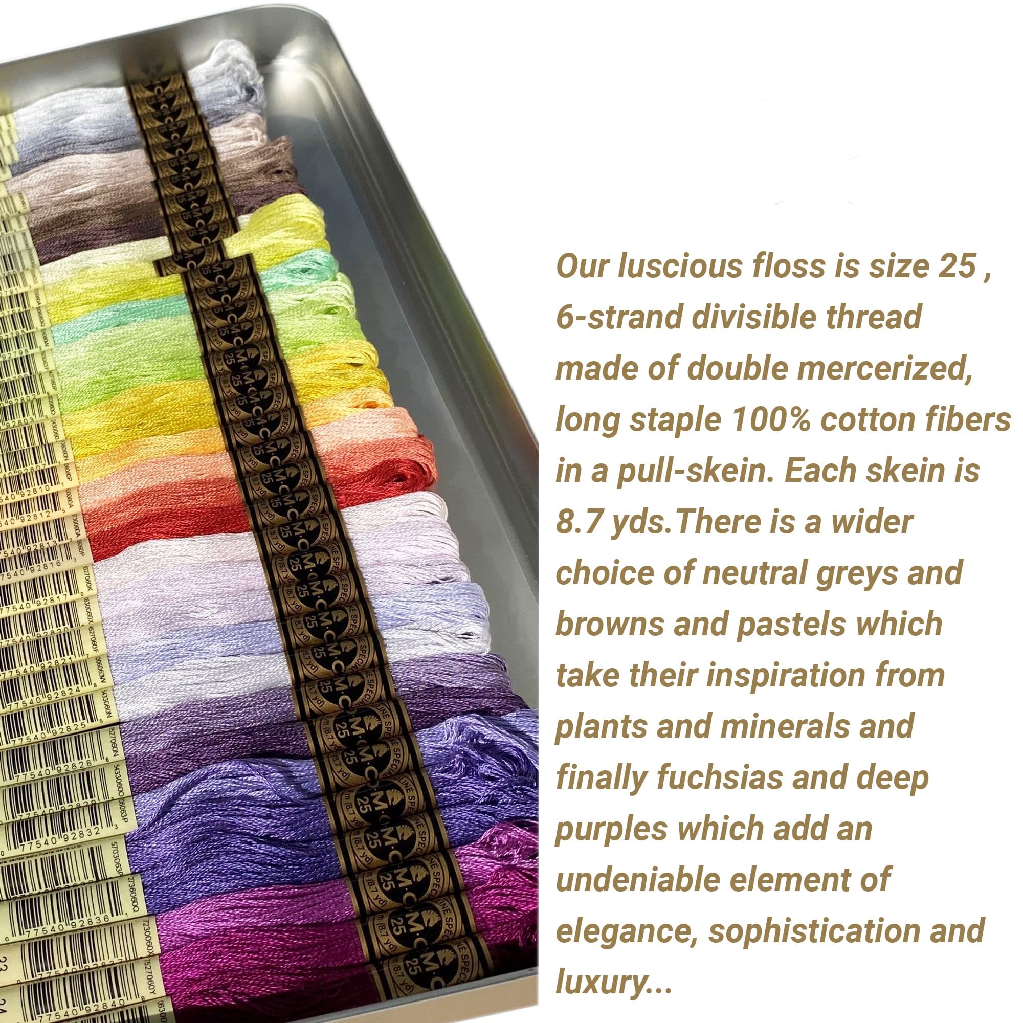 DMC Sticktwist 35 Farben Sammlerdose mit Nadeleinfädler