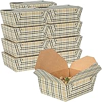 Vista 64 de Restaurantware Bio Tek - Cajas para llevar de 30 onzas, 200 loncheras para llevar, cierre de tabulación, resistentes al calor, desechables, de papel