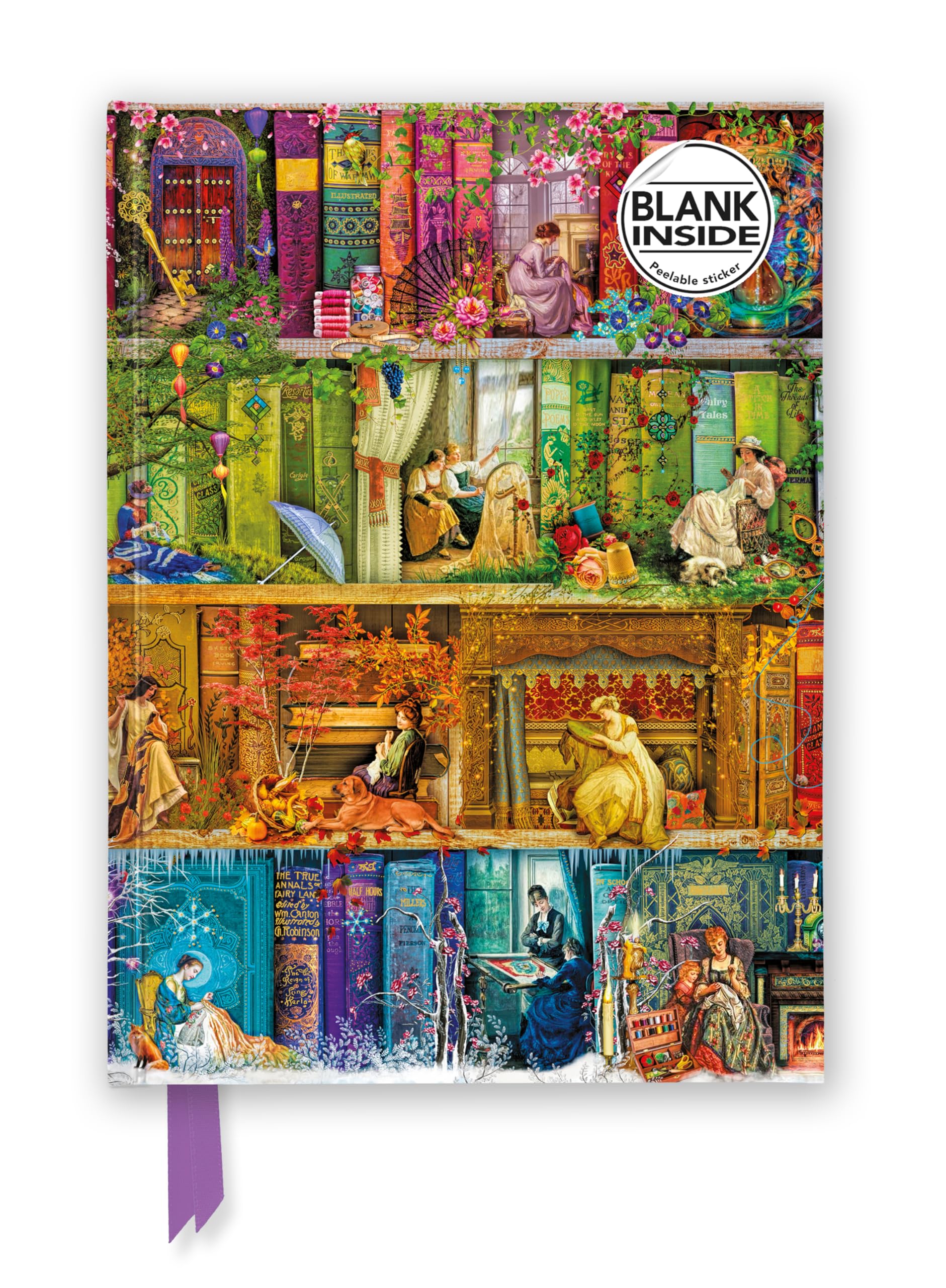 Aimee Stewart: A Stitch in Time (Foiled Blank Journal) (Flame Tree Blank Notebooks)