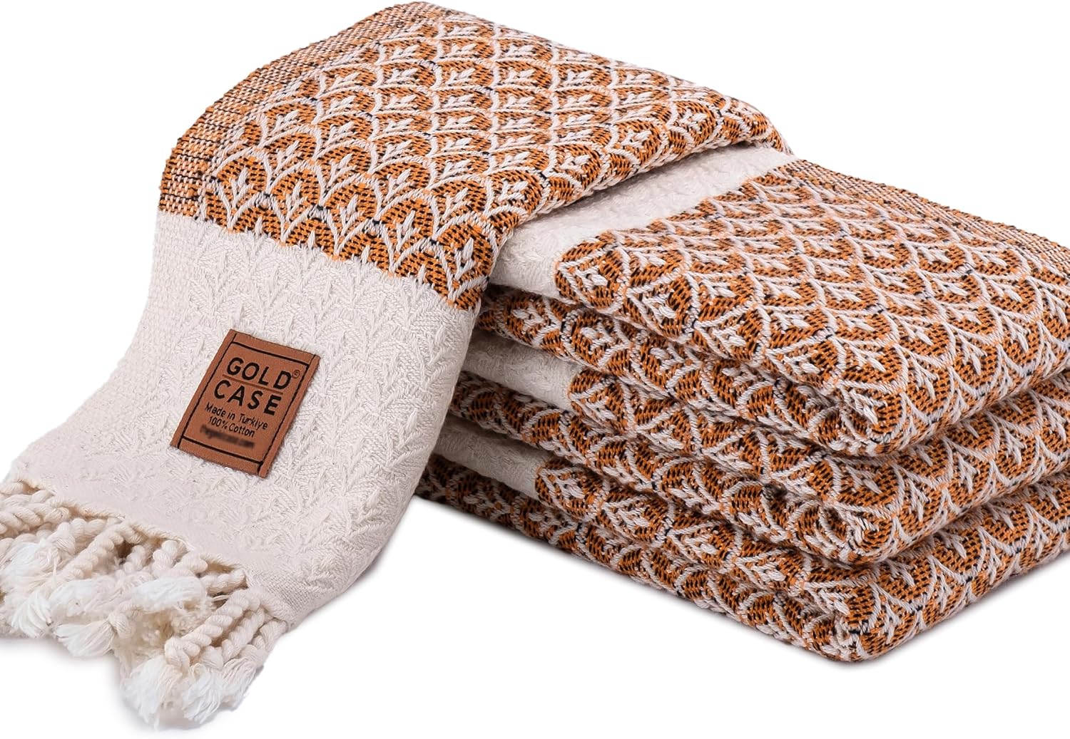 GOLD CASE Bundle of Helen Beach and Hand Towel - Set of 4 - Orange