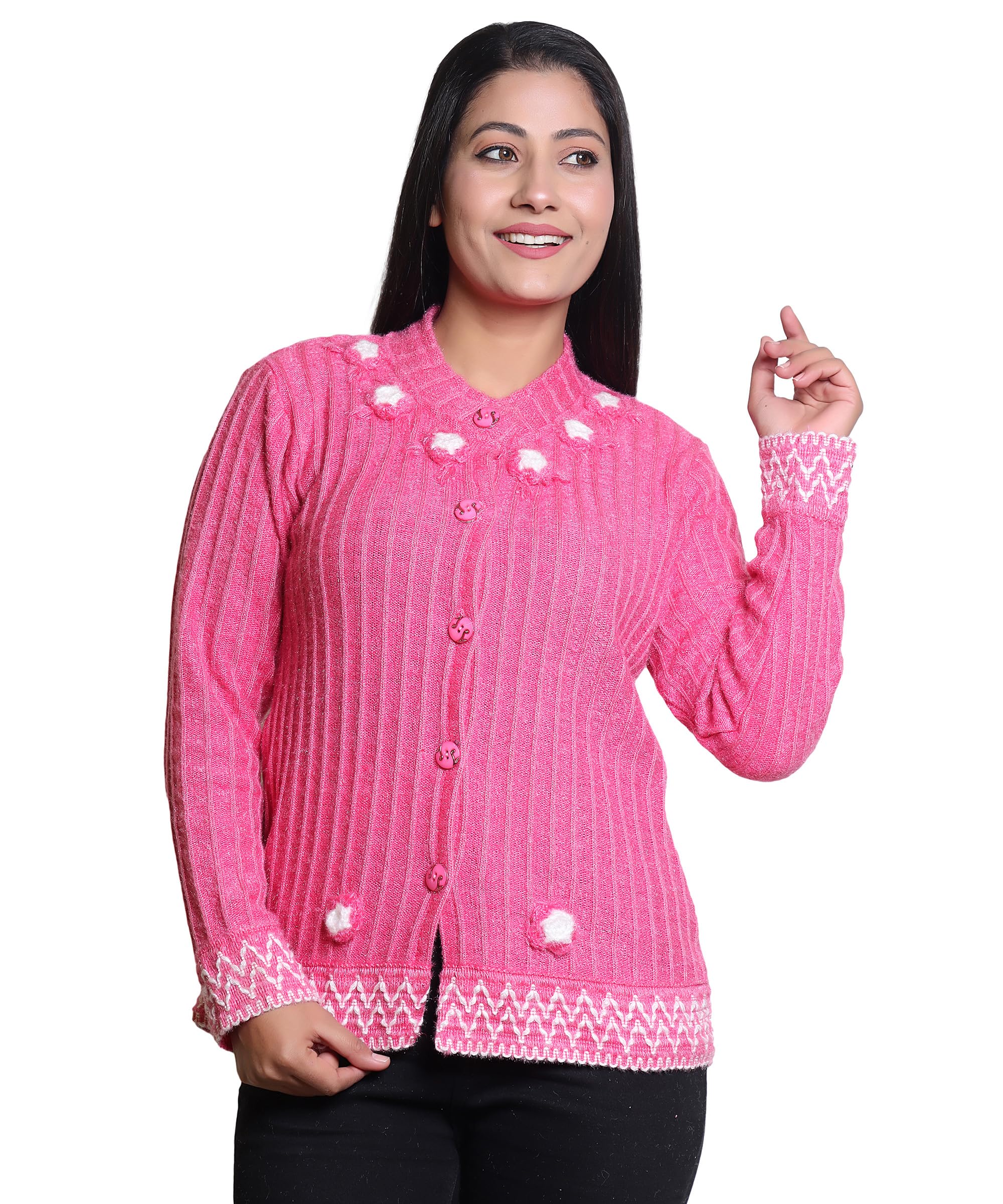 speed line hosiery Women's Knitted Sweater with Self Design Sweater for Women high qulity Woolen Sweater for Women, Woolen Sweater Design for Ladies (Pack of 1)-picture-22