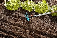 Vista 2 de Gardena combisystem Azada de jardín: Azada con hoja en forma de corazón, 2 púas, 2.8 in de ancho de trabajo, acero fabricado con revestimiento