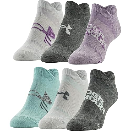 Under Armour Women's Essential 2.0 Lightweight No Show Socks, 6-Pairs