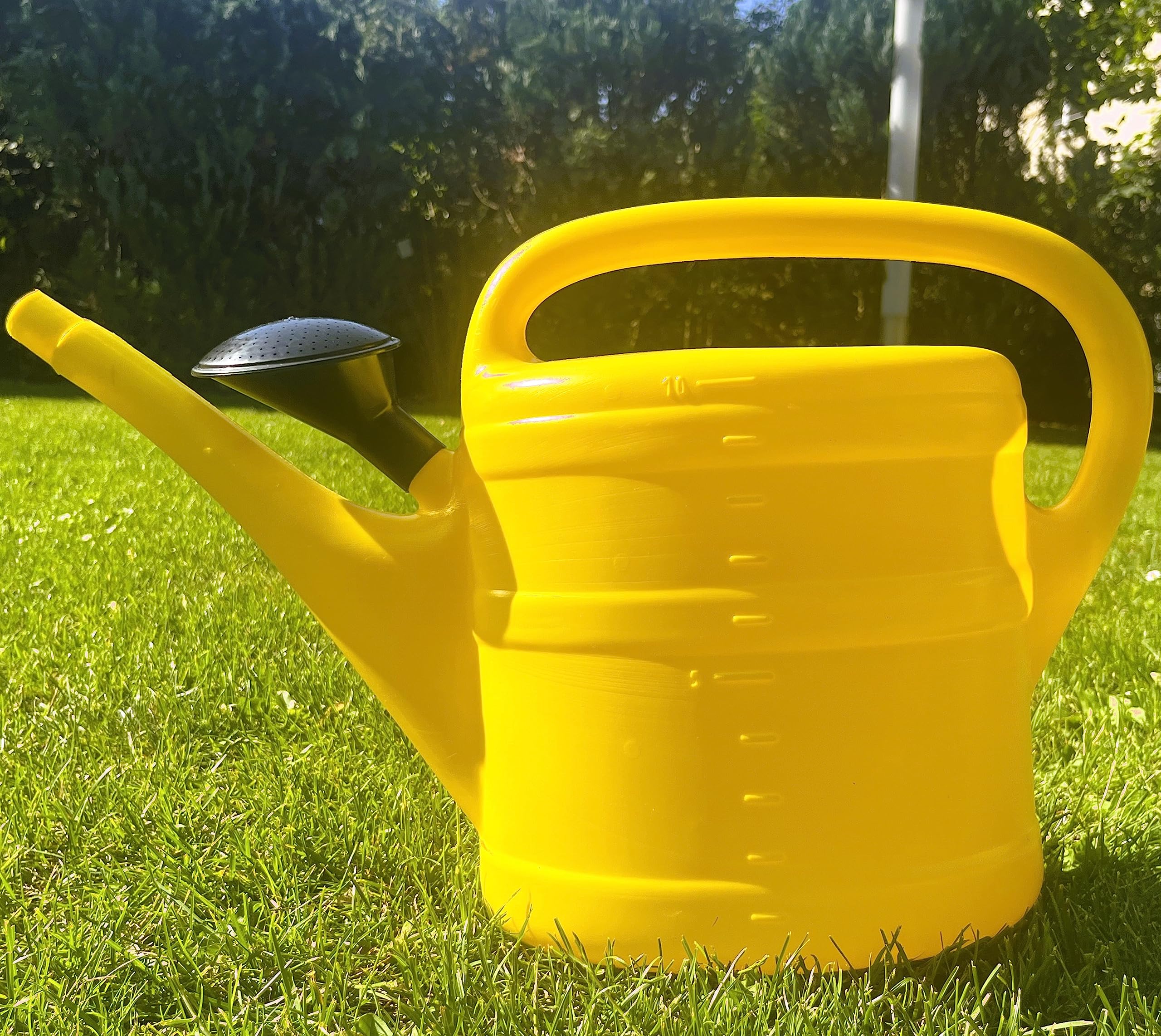 6X Gießkanne 10L GELB + 1x KÜHLSCHRANKMAGNET! Blumenkanne Kunststoff für groß & klein Garten & Zimmerpflanzen Gießkannen Gieskanne Gieskannen Giesskanne 10 Liter Watering Can Gieskannen10Liter lr