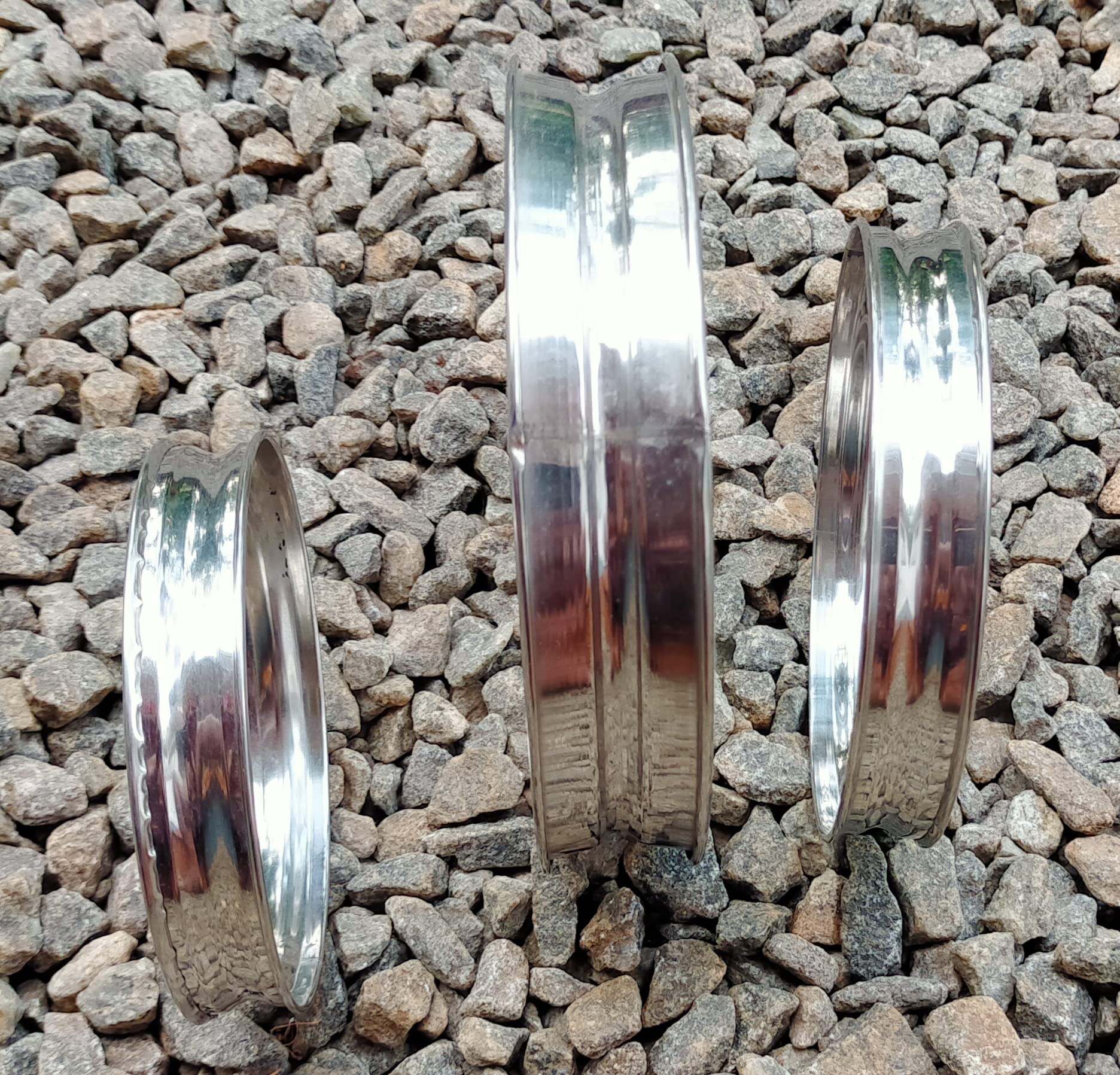 Stainless Steel Patila Ring Set - Heat Protection -7