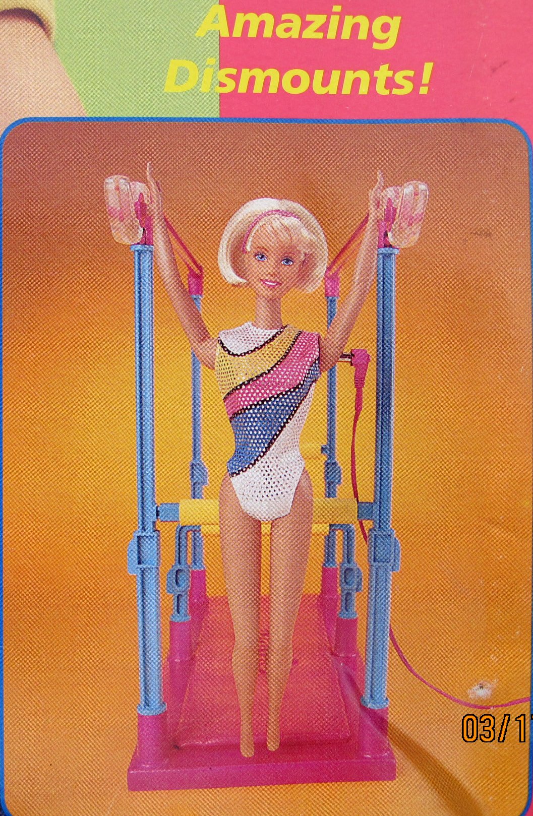Barbie Super Gymnast Barbie Doll with Wired Remote Control w Amazing