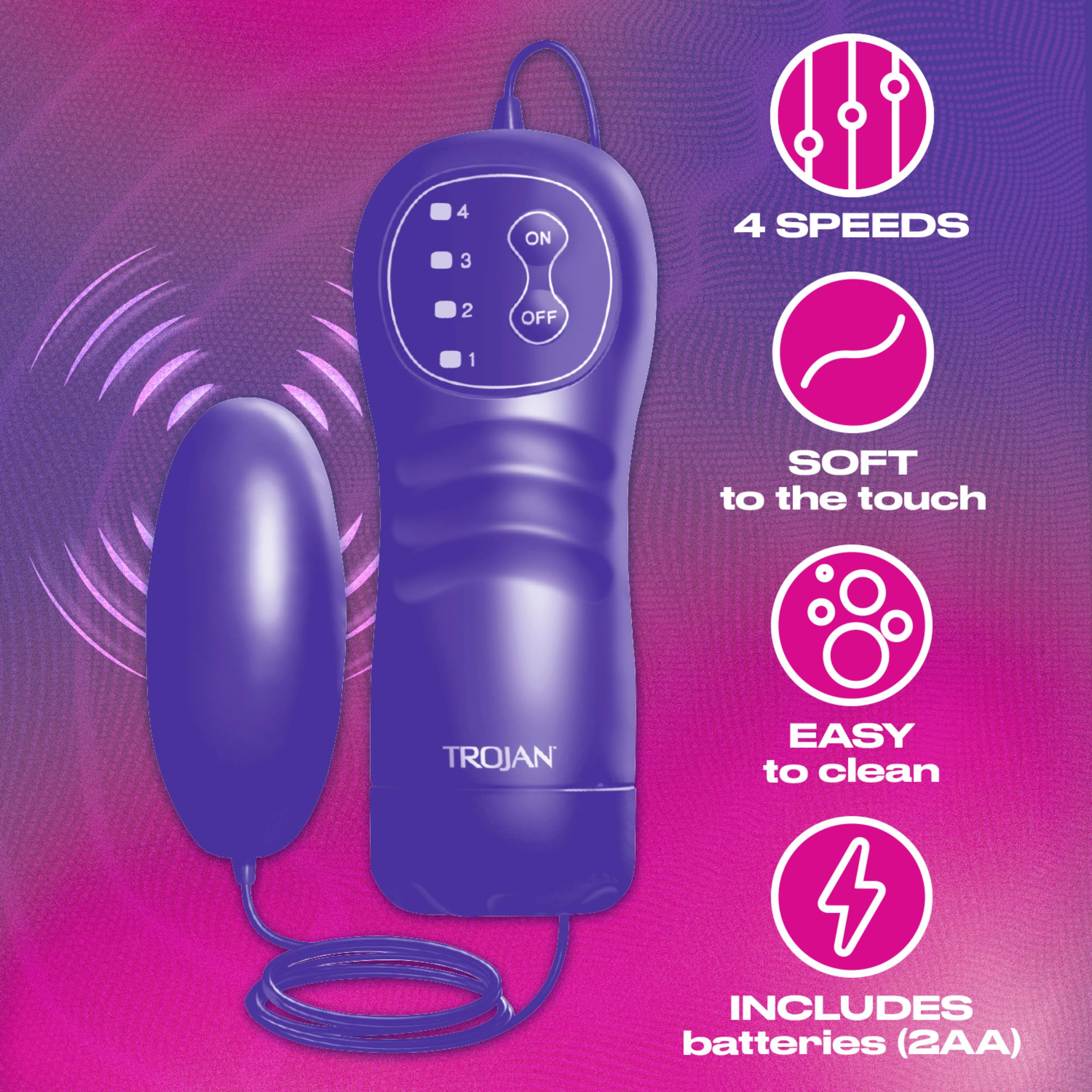 trojan vibrating bullet how to use CalExotics 7 Function Power Play Waterproof Vibrating Bullet, 2.25