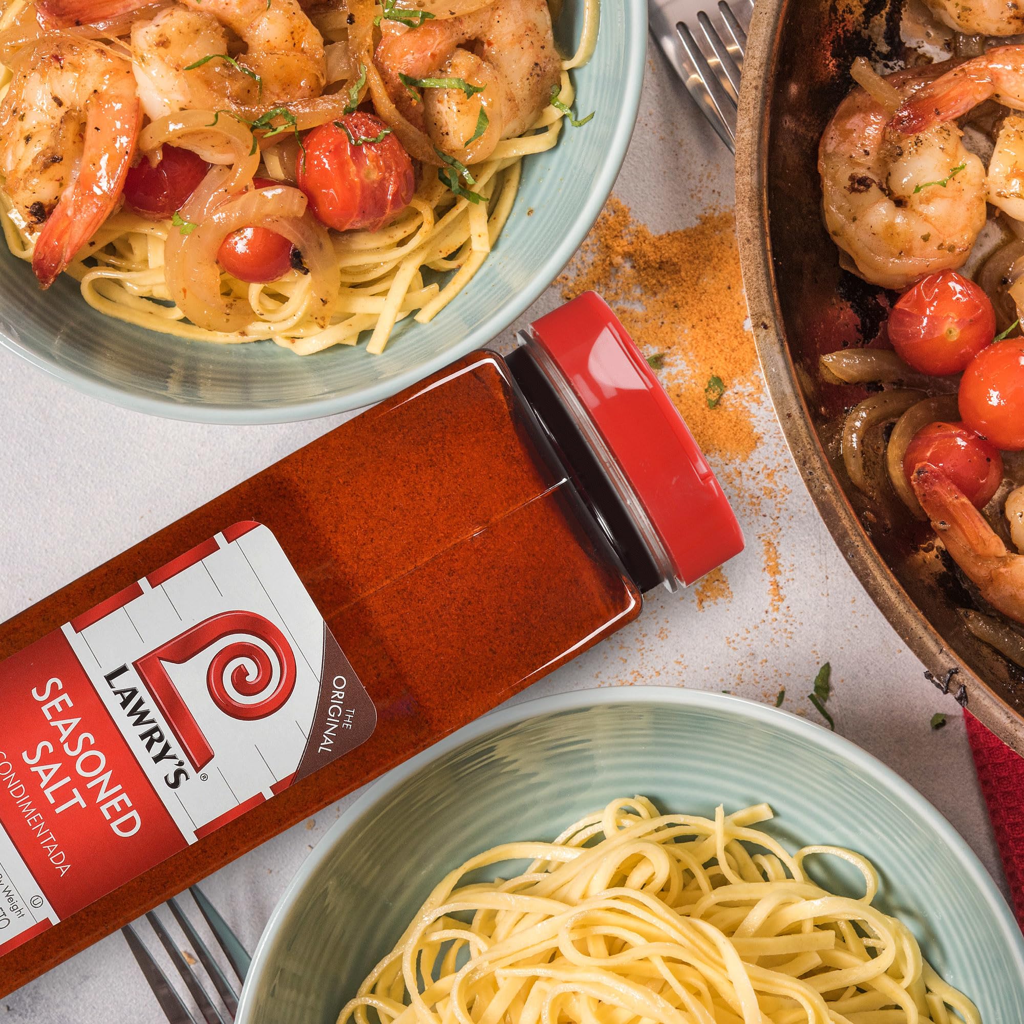 YYST Lawry's Seasoned Salt, 40 oz - One 40 Ounce Container of All-Purpose Seasoned Salt Made with Perfect Blend of Paprika, Celery, Turmeric, Garlic, Salt and Other Spices