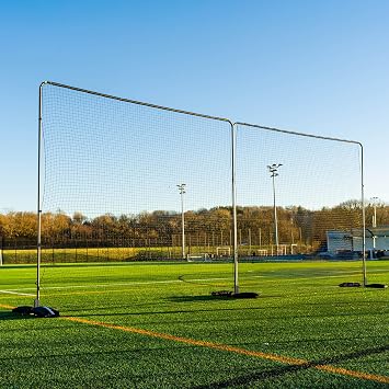 QuickPlay 12ft Soccer Barrier Net System - Ball Stop Backstop Netting