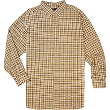 Cremieux Plaid Oxford Long-Sleeve Woven Shirt as1, Alpha, 3X_l, Regular, Tall, Chino 465