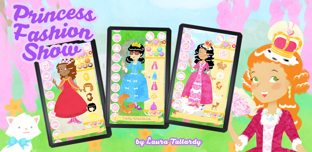 Princess Fashion Show- Dress Up a Royal Princess Paper Doll Dressup Game  for Girls!