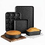GRANITESTONE Granite Stone Stack Master 10 Piece Cookware Set, Large, Black