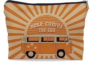 Sunshine Ray Cosmetic Bag: Ayxvt's Groovy Hippie Accessory for the Road