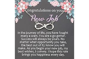 New Job Congrats Gift: Message Necklace/Bracelet for Coworkers, Leaving, or Job Promotion